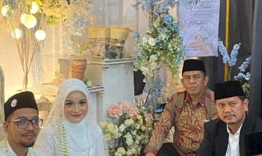 Calon Walikota dan Wakil Walikota Medan Prof Ridha dan Rani Hadiri Akad Nikah Anak Ketua DPD Partai Gelora Kota Medan