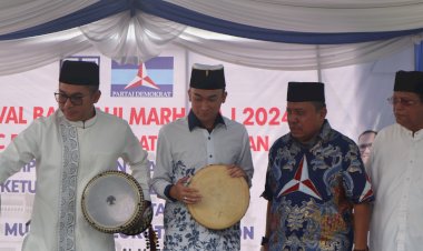 Pembukaan Festival Barzanji Marhaban Ke I DPC Demokrat Kota Medan "Memperebutkan Piala Bergilir Ketua DPD Partai Demokrat Sumut M. Lokot Nasution" Resmi Di Buka
