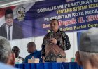 Walaupun Hujan, Sosper Nomor 4 Tahun 2012 tentang Sistem Kesehatan Kota Medan, Iswanda Ramli Warga Tetap Antusias Datang
