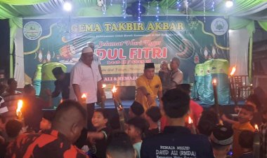Sambut Idul Fitri, Remaja Masjid Daud Ali Sunggal Adakan Gema Takbir Akbar ke XXVIII