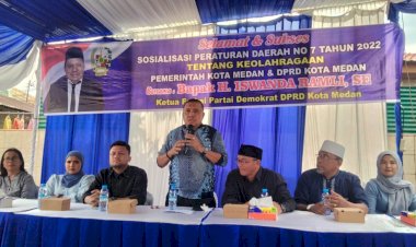 Iswanda Ramli Sosialisasikan Perda Keolahragaan di Medan Sunggal, Masyarakat Sambut Antusias