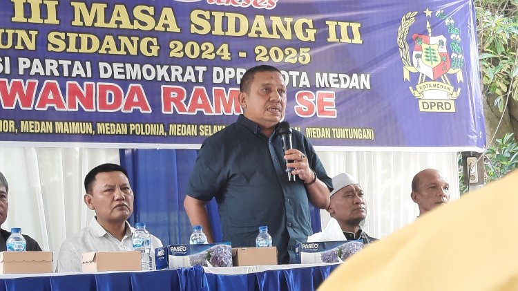 Ketua Fraksi Partai Demokrat DPRD Kota Medan, H. Iswanda Ramli Gelar Reses III Masa Sidang III Tahun 2024-2025 di Kelurahan Sukaraja