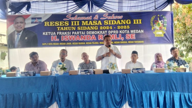 Reses ke-2 di Medan Maimun, Ketua Fraksi Partai Demokrat DPRD Medan Iswanda Ramli Disambut Antusias Warga Dalam Menyampaikan Aspirasi