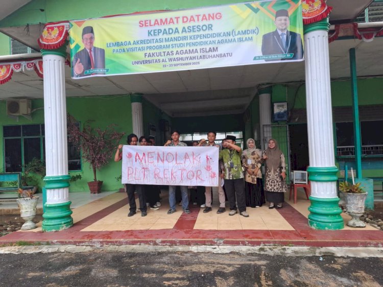 BEM UNIVA Labuhanbatu Tolak Plt Rektor