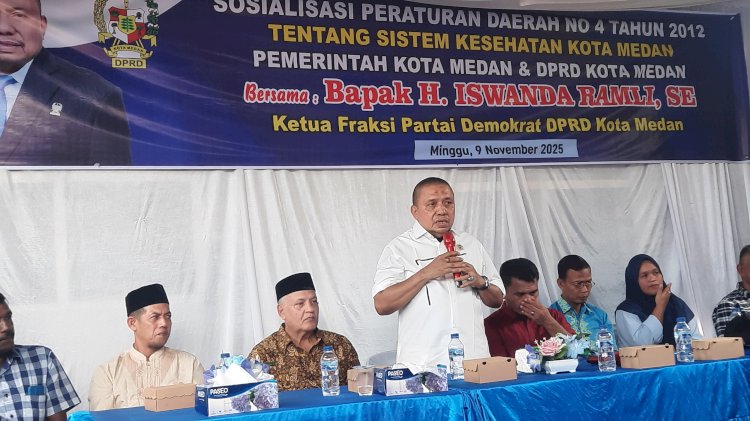 Sosialisasi Perda Ke-2 di Medan Helvetia, Masyarakat Sampaikan Aspirasi Terkait BPJS H. Iswanda Ramli Paparkan Program UHC Premier