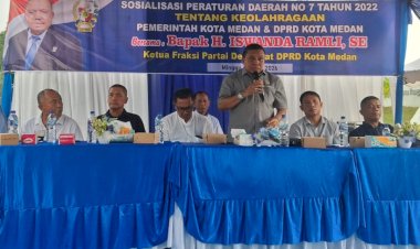 Sosperda Keolahragaan di Kebun Bunga, Iswanda Ramli Dorong Pengembangan Bibit Pesepakbola Masa Depan Medan