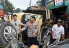 Kapolrestabes Medan Pimpin Langsung Evakuasi Kecelakaan Beruntun di Sibolangit, Jalur Medan–Berastagi Kembali Normal