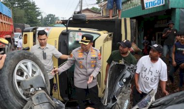 Kapolrestabes Medan Pimpin Langsung Evakuasi Kecelakaan Beruntun di Sibolangit, Jalur Medan–Berastagi Kembali Normal