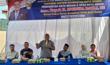 Ketua Fraksi Partai Demokrat DPRD Kota Medan Iswanda Ramli Gelar Sosperda No. 4 tentang Sistem Kesehatan Kota Medan